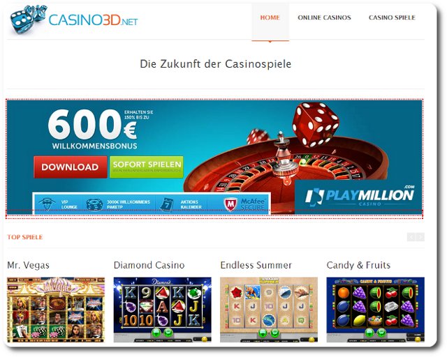 3D Casino Online