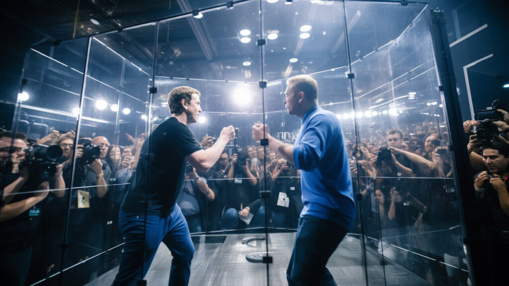 Elon Musk vs. Mark Zuckerberg im Cage Fight