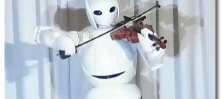 Ein Violine spielender Roboter